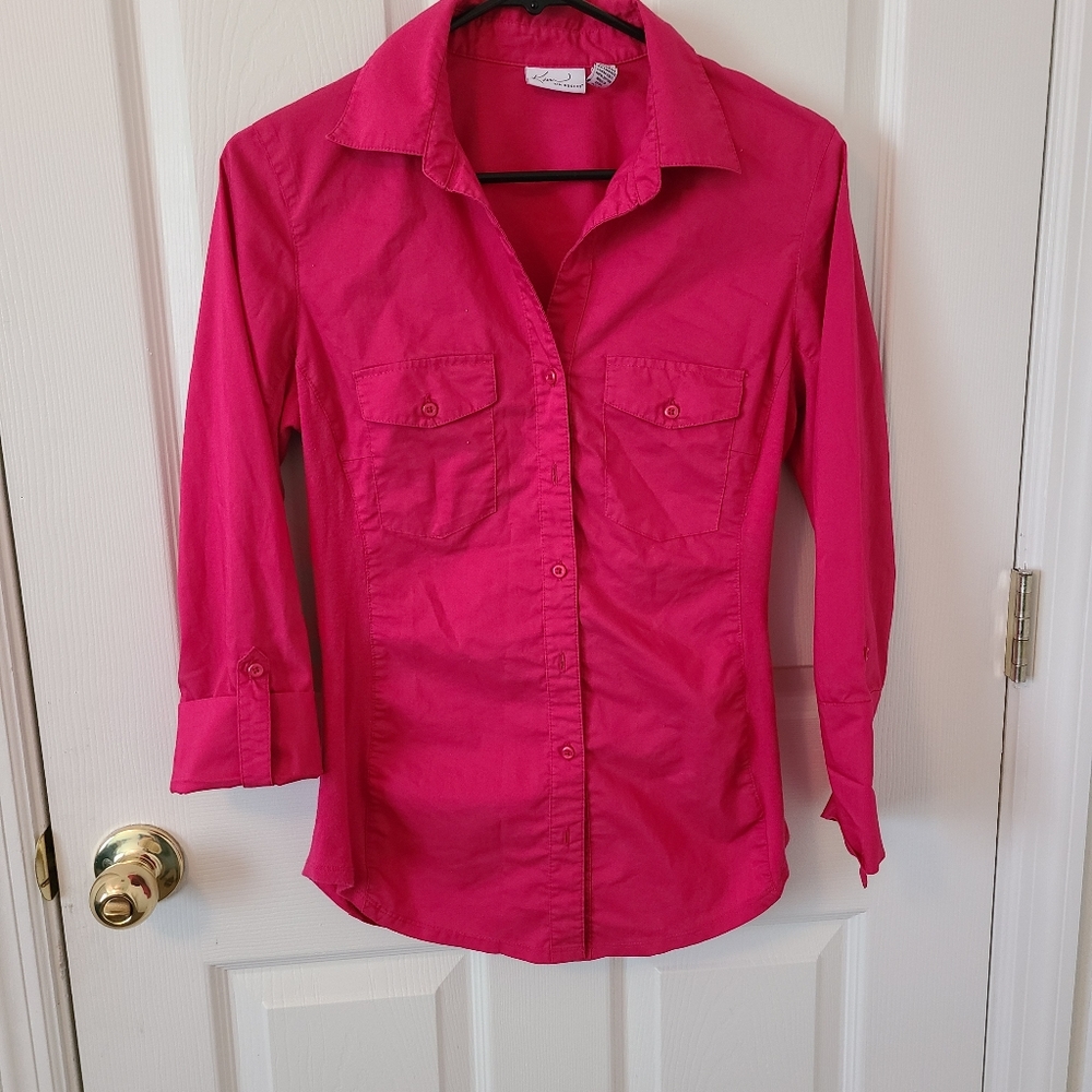 Pink Button Up - Picture 2 of 5